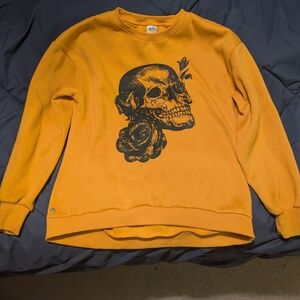 Graphic Skull Print Sweater